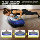 FLYBIRD 4D Vibration Plate 500 LBS Capacity, Oscillation, Linear, Pulsation Vibration Plate Exercise Machine, Triple Motors Vibration Plate for Bone Density Building & Lymphatic Drainage by CozyNest Decor