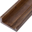 AZSKY 24 Inch Floating Shelves Rustic Wood Wall Shelf Deep Dark Walnut Floating Shelves a Set of 3 Hanging Narrow Picture Photo Ledge Shelves Wall Mounted Bathroom Bedroom Kitchen Office Décor by TinyTreasures Baby Boutique