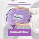 Hobestluk 3.5FT Bean Bag Chair Adult Bean Bag Chair Large Bean Bag Chair with Filler Included Teardrop Bean Bag with Removable Cover for Bedroom Living Room - (Large, Purple) by CozyNest Decor