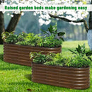 SnugNiture Galvanized Steel Raised Garden Bed, 6x2x2 ft, Outdoor Oval Deep Root Planter Box for Growing Vegetables, Flowers and Fruits by CozyNest Decor