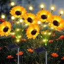 TEDOF Solar Sunflowers & Firefly Lights Solar Outdoor Waterproof - All Weather Sway Lights for Gardens Gifts for Women,Sunflower Decorations for Patio Yard Lawn by CozyNest Decor