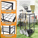 3 Tier Garden Tool Organizer, Yard Tool Tower Rack, Tool organizer up to 78 Tools, Heavy Duty Garden Tool Organizer for Garage, Yard, Patio, Shed, Indoors and Outdoors, Black by GreenHaven Gardens