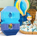 Sratte Number 1 2 3 4 5 6 7 8 9 Piñata with Stick Blindfold Confetti, Gradient Blue Piñata for Kids Boys Girls Birthday Party Anniversary Decorations Supplies(Number 8) by TinyTreasures Baby Boutique