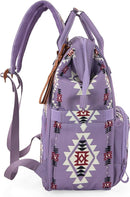 Wrangler Aztec Backpack Organized Daypack Travel Baby Bag with Stroller Strap and Side Bottle Pockets WG2204-9110LV by TinyTreasures Baby Boutique
