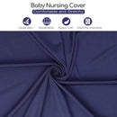 Nursing Cover & Baby Nursing Poncho,Multi Use Breastfeeding Cover for CarSeat Canopy, High Seat Cover, Stroller Cover, Shopping Cart Cover,Nursing Scarf for Boy and Girl by Kefee Kol (Blue) by TinyTreasures Baby Boutique