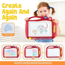 Magnetic Drawing Board, Toddler Toys for Age 1 2 3 Boys Girls, Toddler Drawing Board, Birthday Easter Christmas Halloween Kids Toy Gifts for Boys and Girls by TinyTreasures Baby Boutique