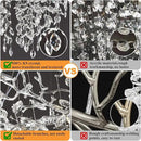 14-Light Modern Living Room Crystal Chandeliers,48" Round Silver Tree Branche Chandelier,Silver K9 Crystal Chandeliers for Dining Room,High Ceiling,Entryway、Foyer by CozyNest Decor