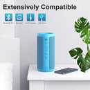Ortizan Wireless Portable Bluetooth Speaker, IPX7 Waterproof, Dustproof and Rustproof, Powerful 24W Sound, Enhanced Bass, 30-Hour Battery, 360° Party Light, and Stereo Pairing (BT 5.3), Gifts - Blue by TinyTreasures Baby Boutique