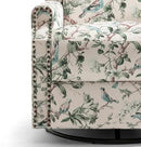 UIXE Swivel Rocker Manual Recliner Chairs Set of 2, Wingback Swivel Glider Fabric Nursery Reclining Sofa Chair, High Back Upholstered Arm Chair for Living Room Bedroom - Bird Pattern by CozyNest Decor