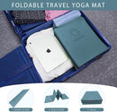 Folding Yoga Travel Pilates Mat Foldable Easy to Carry to Class Beach Park Tear resistant Travel Picnics 4mm Thick 9 Colors by TinyTreasures Baby Boutique