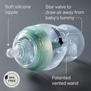 Tommee Tippee Advanced Anti-Colic 5 oz BPA Free Baby Bottles, Newborn 0+ Months, Slow Flow Breast-Like Nipple, Unique Design Keeps Air Away from Milk and Baby, Clear, Pack of 4 by TinyTreasures Baby Boutique