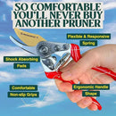 Haus & Garten PrecisionPRO 8" Titanium Pruning Shears - Heavy Duty Professional Bypass Pruner - Use As Rose Clippers, Premium Gardening Secateurs, Garden Scissors, Handheld Yard, Tree, & Plant Tool by GreenHaven Gardens