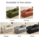 107" Oversized Convertible Sleeper Sofa Bed, Corduroy L Shape Sectional Couch, Folding Sofa Bed with Side Pocket, Modern Cloud Floor Mattress Couch, Modular Sofa for Living Room, Black by CozyNest Decor