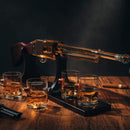 Shotgun Wine Whiskey Decanter Set 20OZ With Bullet Glasses By Firearm Shooting Gun G by The Wine Savant