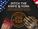 Bear Paws Meat Claws - The Original Meat Shredder Claws for Pulled Pork, USA Made - Easily Lift, Shred, Pull and Serve Pork, Chicken, Brisket and Turkey - Gift for Dad on Father's Day! (Red) by GreenHaven Gardens