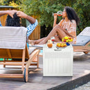 33 Gallon Resin Deck Box, Weatherproof Outdoor Storage Box for Patio, Garden and Yard, Lockable Waterproof Bin for Tools, Cushions, and Accessories, White by GreenHaven Gardens