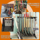 garden tool organizer metal Garage Storage Holder storage large long lawn tools heavy duty tool rack sturdy yard cart yard tool organizer for garage by GreenHaven Gardens