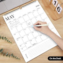 Wall Calendar 2026-2027, 18 Month Calendar from January 2026 to June 2027 14.5" x 11.8" Large Desk Calendar with Twin-Wire Binding for Home Office Planning Personal Organisers, Blank Style by TinyTreasures Baby Boutique