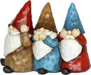 Exhart Garden Gnomes, See No, Hear No, Speak No Evil Garden Gnome Statue, Hand Painted Outdoor Garden Decorations, 12 x 9 Inch by CozyNest Decor