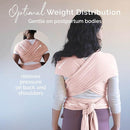 Boba Baby Wrap Carrier – Original Baby Sling Carrier for Newborns (7–35 lbs), Soft, Secure, Hands-Free & Ergonomic, Ideal for Comfortable Bonding, New Parents (Serenity Bloom) by TinyTreasures Baby Boutique