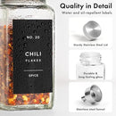 Glass Spice Jars with Labels and Steel Lids (24 x 4oz) Spice Containers with 240 Label, Steel Funnel, Shaker Inserts, Empty Square Seasoning Organizer for Spice Rack, Cabinet, Drawer by CozyNest Decor