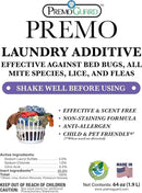 Premo Guard Bed Bug, Mite & Lice Laundry Detergent Additive 64 oz – Child & Pet Friendly – Stain & Odor Free – Best Natural Non-Toxin Treatment by CozyNest Decor