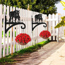 Plant Hangers Outdoor Heavy Duty Iron Decorative Mare & Foal Silhouette Plant Hooks for Hanging Baskets 11 inch Hanging Plant Bracket Wall Hooks for Flower Pot Bird Feeder Wind Chimes by GreenHaven Gardens
