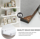 Floating Picture Ledge Shelves 72 Inch Solid Oak Wood Set of 2, Rustic Wall Storage Shelves with Lip, Kids Bookshelf, Photo & Picture Ledge Shelves for Bedroom, Living Room, Kitchen by CozyNest Decor