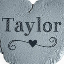 Let's Make Memories Personalized Garden Stone - Resin - Custom Garden Décor - Love Grows Here Round Stone with Heart Cutout - for Dad - for Father's Day by CozyNest Decor