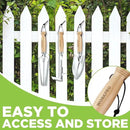 WORKPRO Garden Tool Set, 3 Pcs Gardening Hand Tools with Wood Handle, Weed Puller, Crack Weeder, Hand Trowel, for Planting, Digging, Weeding, Ideal Gardening for Women & Men by GreenHaven Gardens