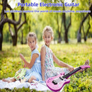 Kids Toddler Baby Childrens Electric Toy Guitar with Strap Ideal for 3 4 5 7 8 Year Old Boys Girls Gifts(Pink) by TinyTreasures Baby Boutique