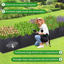 POILKMNI 12x2x1ft Fabric Raised Garden Bed - Outdoor Planter Box Non-Woven Fabric Patio Planting Bed Garden Grow Bed Bag for Growing Herbs, Flowers and Vegetables by GreenHaven Gardens