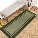 PURRUGS Dirt Trapping Door Mat 24" x 60", Non-Slip/Skid Machine Washable Entryway Rug, Shoes Scraper, Area Rug, Super Absorbent Welcome Mat for Muddy Wet Shoes and Paws, Budding Green & Sage Green by CozyNest Decor
