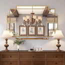 Kelly Miller 32"x48" Large Gold Mirror for Wall, Modern Decorative Mirror Rectangle Wall Vanity Mirror Bevelled Full Length for Bathroom Living Room Bedroom Farmhouse Fireplace Entryway by CozyNest Decor