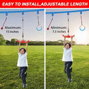 Ninja-Twister Swing Spins Set: Slackline Attachments - 360° Handle Twist-Spin Flips Toy Activate Ninja Powers Warrior Accessories Kids Hang Toys for Playground Backyard, Red by TinyTreasures Baby Boutique