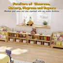 2-Tier Wood Montessori Cabinet for Kids, Toddler Room Book Shelves Toy Organizers and Storage, Small Book Shelf Storage for Baby Children, Furniture of Classroom, Nursery, Playroom by CozyNest Decor