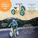 Retrospec Cub Toddler 12" Balance Bike, 18 Months - 3 Years Old, No Pedal Beginner Kids Bicycle for Girls & Boys, Flat-Free Tires, Adjustable Seat, & Durable Frame by TinyTreasures Baby Boutique