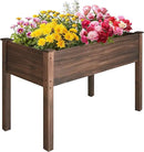LZRS Raised Garden Bed Outdoor Planter Box with Legs for Herbs, Vegetables, Flowers, Great for Outdoor Patio, Yard and Deck, 220lb Capacity, Carbonized by GreenHaven Gardens
