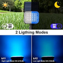 Solar Spot Lights Outdoor, Blue Solar Lights Outdoor Waterproof IP65, Adjustable Panel Solar Landscape Spotlights for Tree Yard Halloween Christmas Landscape Decor, 6 Pack by GreenHaven Gardens