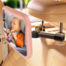 Car Mirror for Baby - Hook Clip Design, Never Shake Car Seat Mirror, Rear Facing, Easy Install, Back Seat Crystal Clear View, ShatterProof Tested - Pink by TinyTreasures Baby Boutique