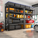 REIBII Garage Shelving Heavy Duty Storage Shelves, Extra Large Adjustable Storage Rack with 5 Tier Metal Shelving Unit, 2500LBS Loads Heavy Duty Shelf, Easy Assembly, 4 Pack by GreenHaven Gardens