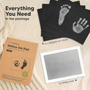 1-Pack Inkless Baby Hand and Footprint Kit - Mess Free Ink Pad for Newborn Keepsake, Dog Nose & Paw Print Kit, Clean Touch Ink Pad for Baby Hand & Footprints, Ideal New Mom Gifts(Silver, Jumbo) by TinyTreasures Baby Boutique