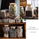 Large Glass Storage Jar, 60 FL OZ Glass Food Storage Containers with Bamboo Lid, Kitchen Containers Cereal Canisters Decorative Jar for Candy Snack Cookies Coffee Tea Nuts Airtight Glass Jars (Round) by CozyNest Decor