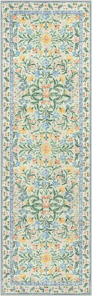 Wonnitar Washable Runners for Hallways, 2'6''x8' Floral Green Runner Rug for Kitchen Bathroom, Boho 8ft Non Silp Extra Long Rugs for Entryway Bedroom Laundry by TinyTreasures Baby Boutique