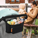 Accmor Universal Stroller Organizer with Detachable Phone Bag, Stroller Bag Caddy Organizer Stroller Accessories for Uppababy, Baby Jogger, Nuna, Doona, Britax Strollers by TinyTreasures Baby Boutique