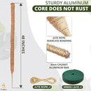 EcoNour Moss Pole for Plants – 48 inches | Monstera Plant Support for Plant Climbing and Growth | Elevate Your Indoor Garden, Plant Support for Indoor Potted Plants to Grow Upwards by GreenHaven Gardens