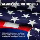 Carrot-Top Patriarch Polyester American Flag for Outside & Inside 3x5 - US Flag, Outdoor, United States Flag Made in USA, Heavy Duty w/Brass Grommets by GreenHaven Gardens
