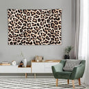 HZOHNAGO Leopard Print Tapestry Rustic Brown Leopard Wild Animal Printed Wall Tapestry Painting Wall Hanging for Bedroom Living Room Dorm 60" W x 40" H by CozyNest Decor
