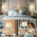 Table Lamp Bedside Lamps Set of 2, 28.5'' Luxsight Farmhouse Table Lamps for Bedroom, Lamps for Nightstands with Night Lights, with USB C+A Ports, Rustic Lamp for Living Room, Bulb Included by CozyNest Decor