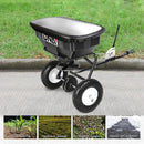 DNA MOTORING Tow Behind Broadcast Spreader, 125 LB / 60L Capacity, Multi Use Tool for Fertilizer, Grass Seed, Salt, Ice Melt, Lawn and Garden Seeder, with Wheels, with Wheels, TOOLS-00612 by GreenHaven Gardens